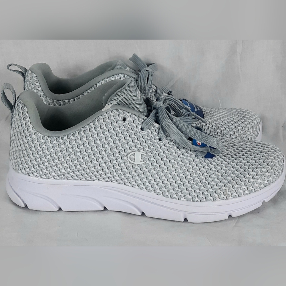 Champion Womens Memory Foam Shoes Size 7.5 Gray Knit Material NEW